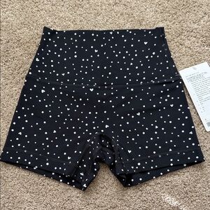 Lululemon High-Waist Black Polka Dot Women's Shorts